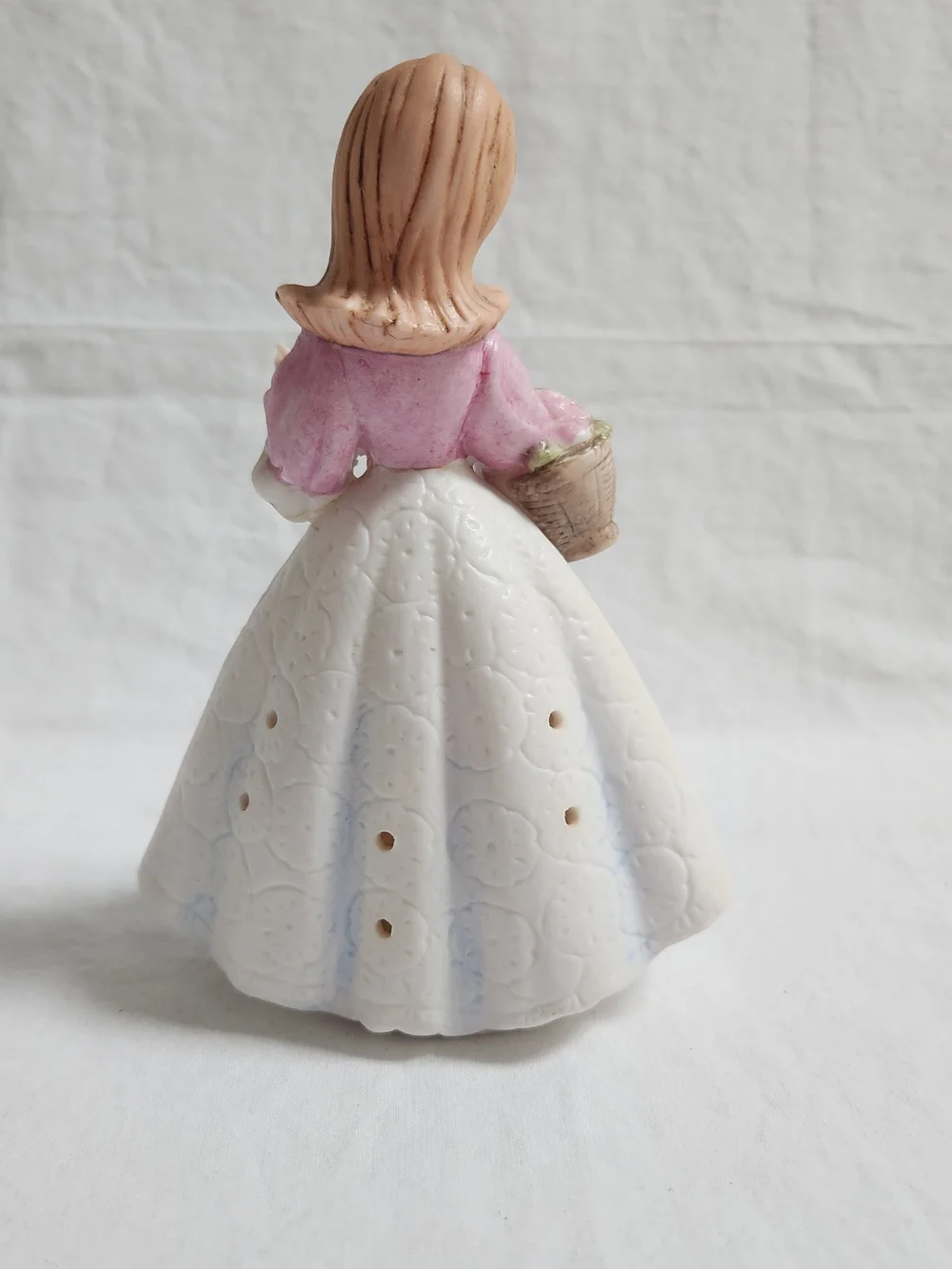 Vintage Potpourri Holder Girl Figurine Pomander AS IS
